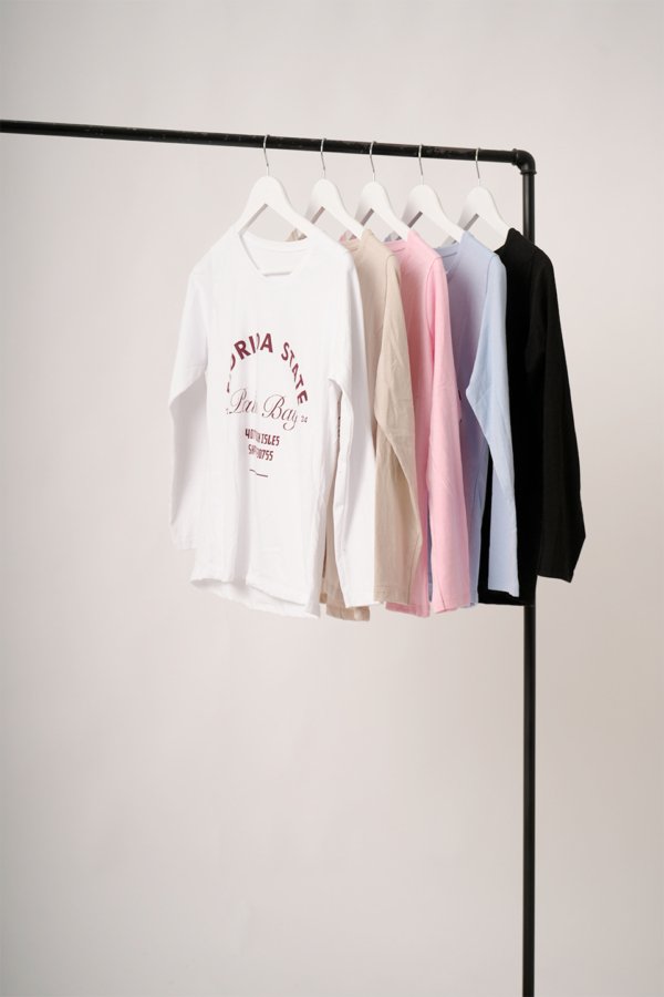 Remera manga larga jersey peinado "PALM BAY"