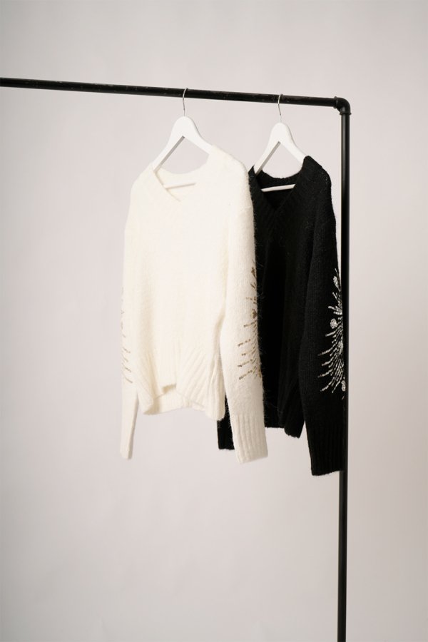Sweater lentejuela en las mangas "REBECCA"