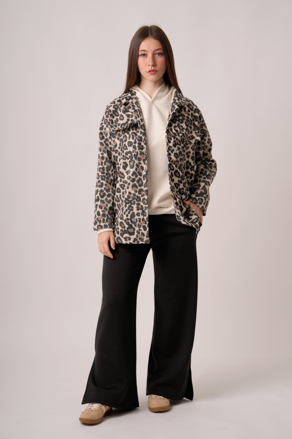 Saco mediano paño animal print "RIDOY"