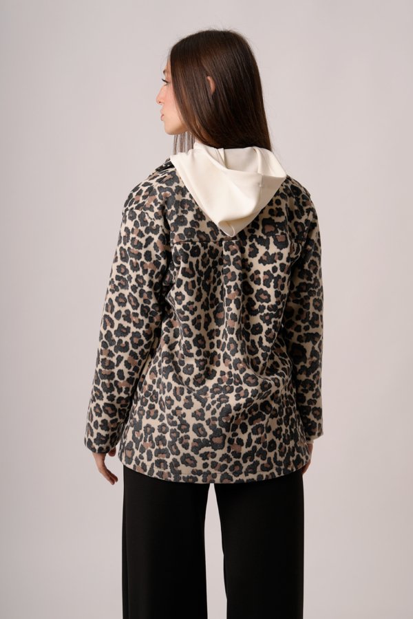 Saco mediano paño animal print "RIDOY"