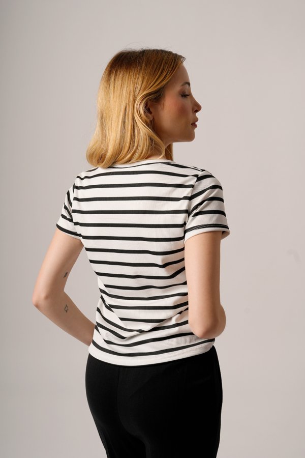 Remera merlina raya gruesa "RITA"