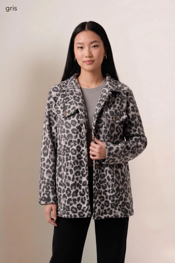 Saco mediano paño animal print "RIDOY"