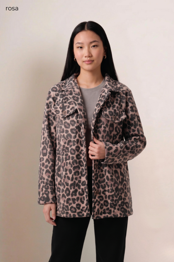 Saco mediano paño animal print "RIDOY"