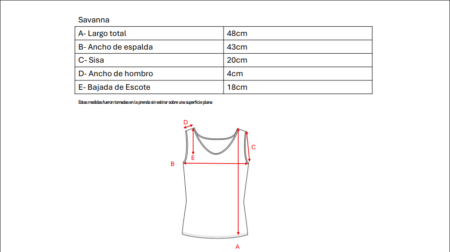 Musculosa cey premium manga broderie "SAVANNA" - Imagen 5