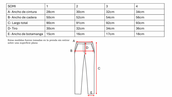 Pantalon sastrero crep "SOMI (B)"