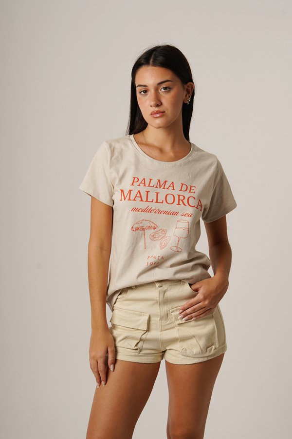 Remera algodon jersey peinado "SPAIN"