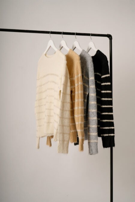 Sweater rayado lurex "TIJUANA" - Imagen 2