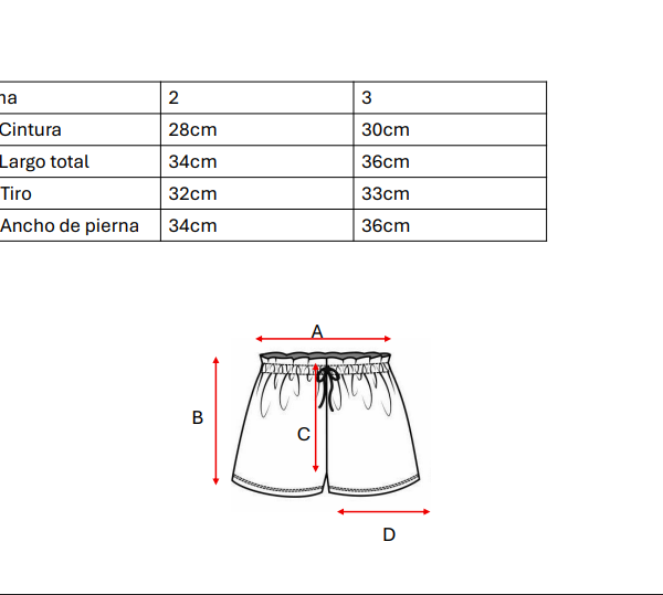 Short cey broderie puffing "TIMA"