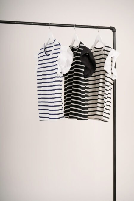 Musculosa merlina raya grueso mangas poplin "VEMBER" - Imagen 2