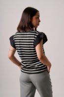 Musculosa merlina raya grueso mangas poplin "VEMBER"
