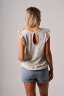 Musculosa broderie punto tela flor chico "VERSA"