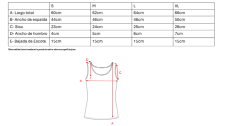 Musculosa con gota tela lino twill broderie "KALIA" - Imagen 5