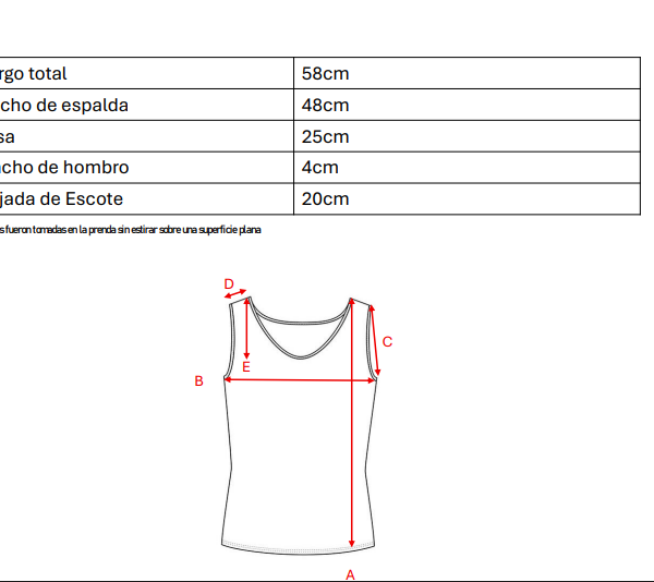 Musculosa cey premium liso para atar atras manga volado «GELA»