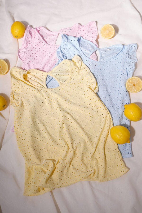 Musculosa con gota broderie punto "VECKY"