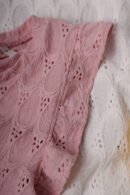 Musculosa gota con moño atras broderie crep "ANA"