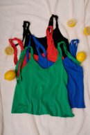 Musculosa lino para atar "BEGONIA"