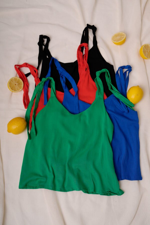 Musculosa lino para atar "BEGONIA"