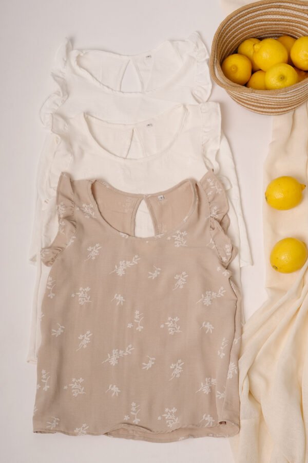 Musculosa gota cey broderie puffing "TIZIANA"