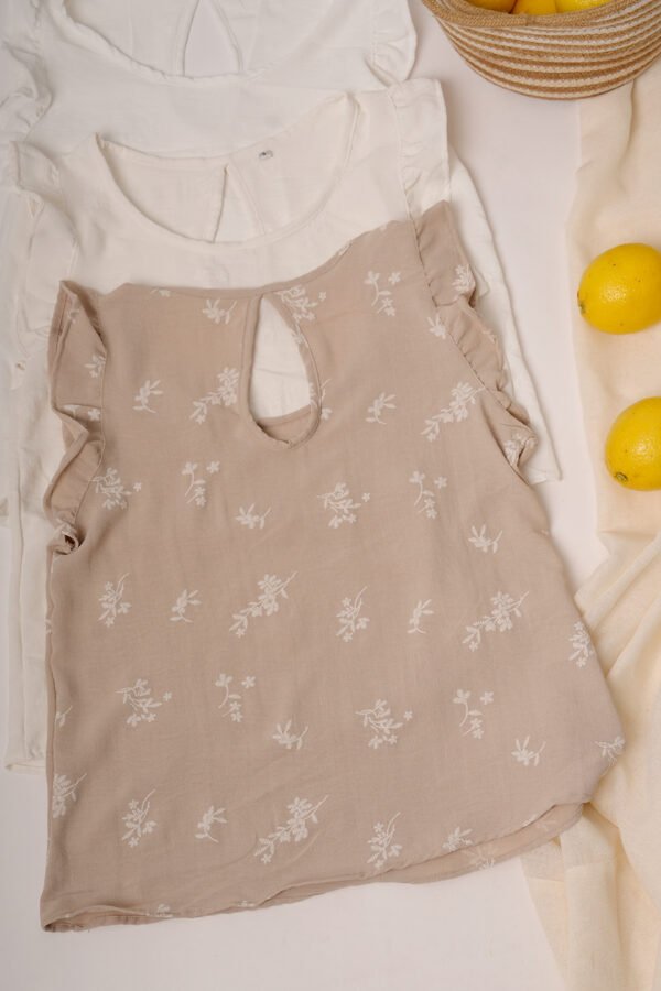 Musculosa gota cey broderie puffing "TIZIANA"