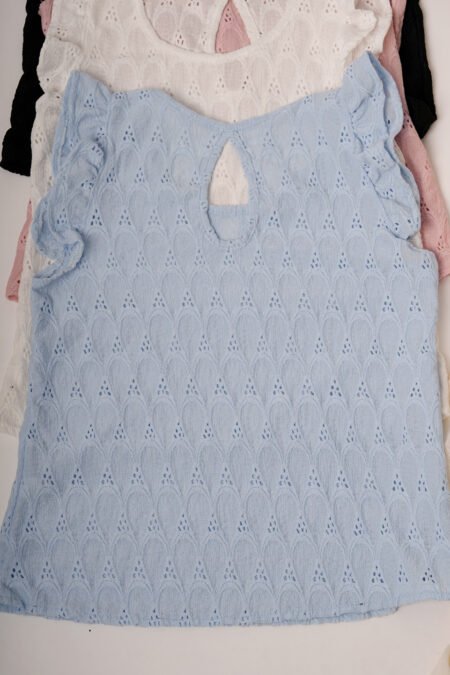 Musculosa con gota broderie crep "ELA" - Imagen 3
