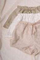 Short lino twill broderie "MIDO"