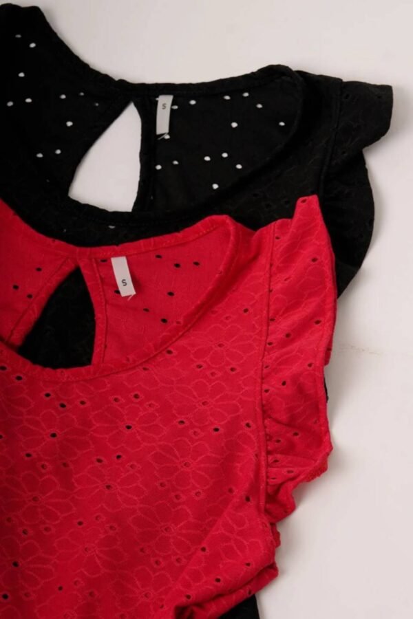 Musculosa con gota broderie punto "DALISA"