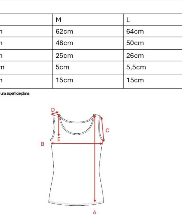 Musculosa gota tela hawai "MELISA"