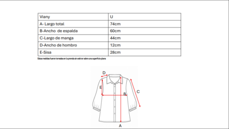 Camisa larga lino rayado manga fruncida "VIANY" - Imagen 5