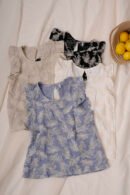 Musculosa gota lino broderie "GALU"