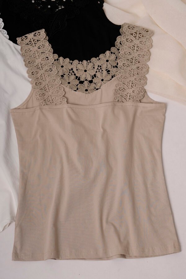 Musculosa bretel broderie "CRETA"
