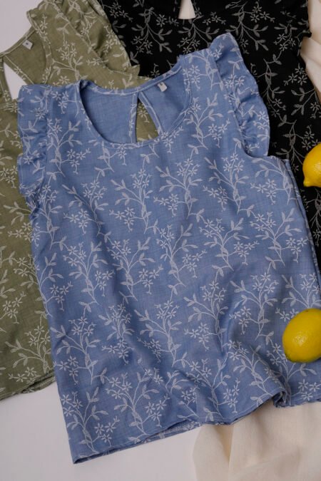 Musculosa gota lino twill puffing "TREGA" - Imagen 2