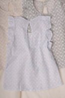 Musculosa Gota Poplin Con Broderie «MIA»