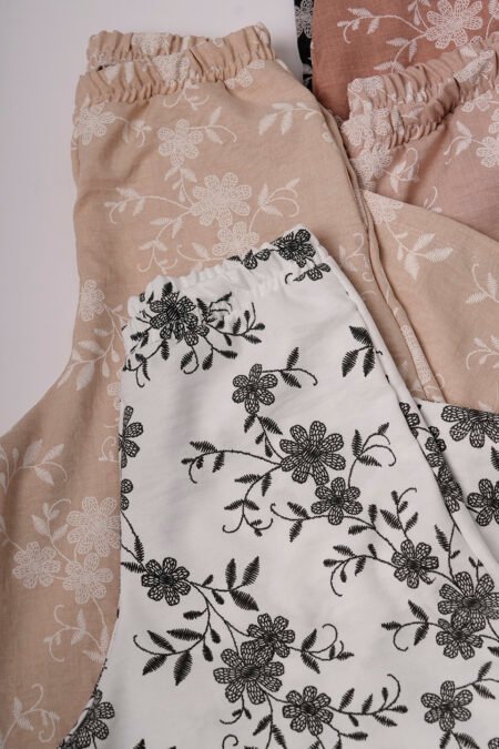 Palazzo lino twill puffing "KAIRA" - Imagen 3