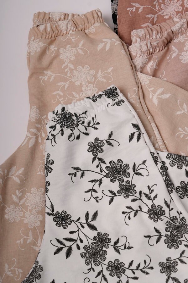 Palazzo lino twill puffing "KAIRA"