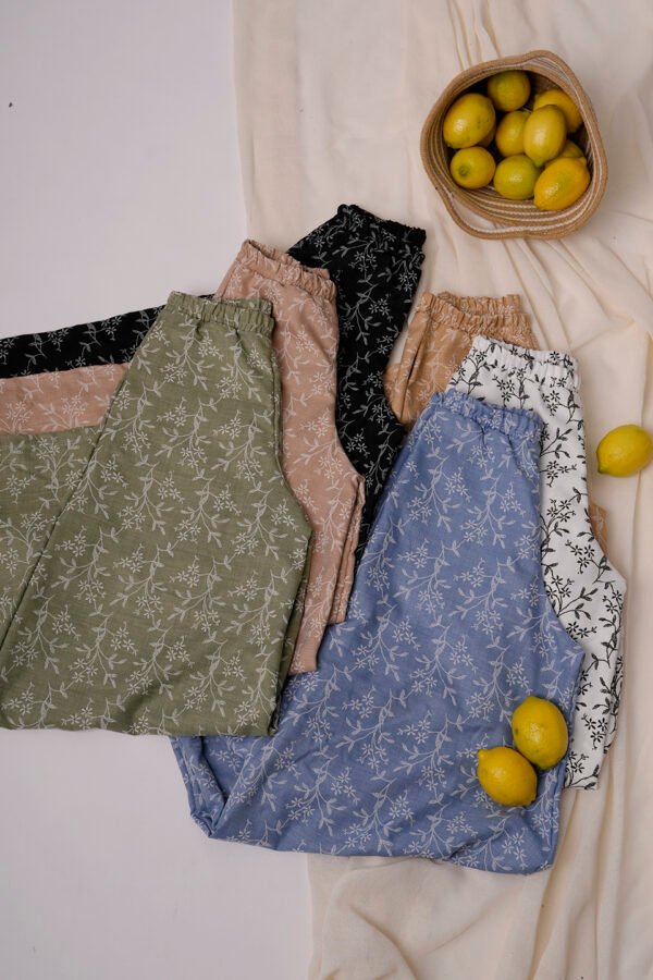 Palazzo lino twill puffing "SIGNAL"