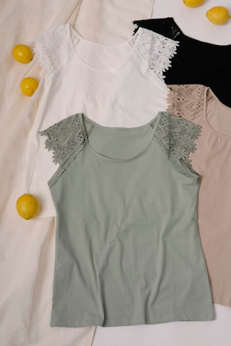 Musculosa bretel broderie "NATY" - Imagen 2