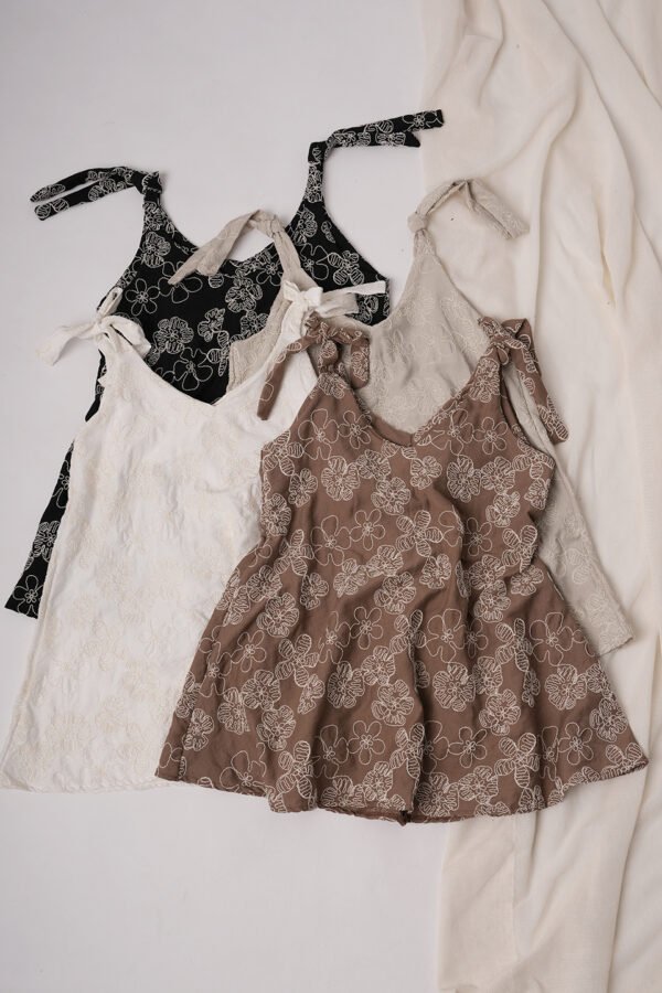 Solero para atar lino broderie "ALMA"