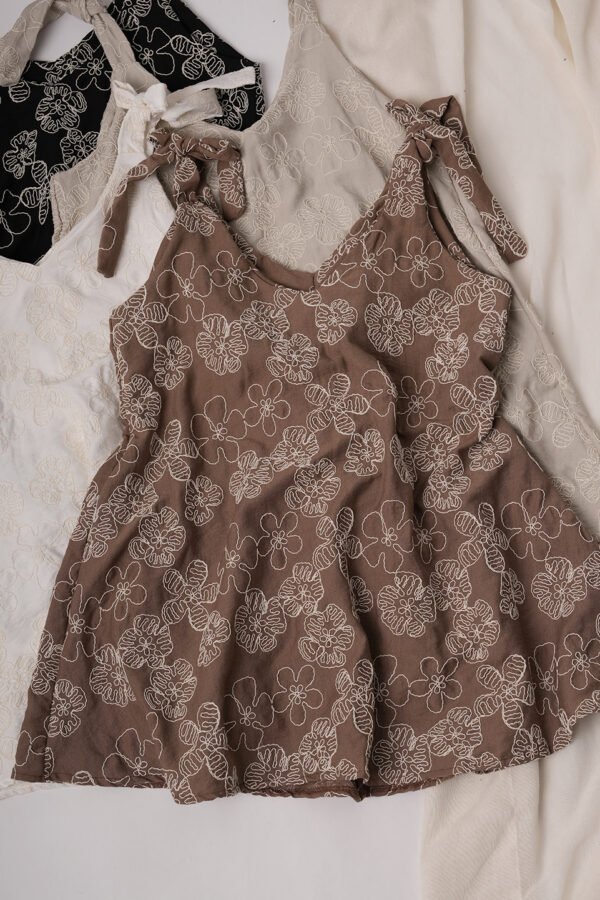 Solero para atar lino broderie "ALMA"