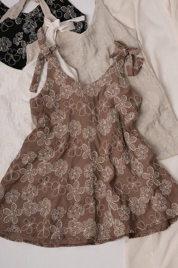 Solero para atar lino broderie "ALMA"