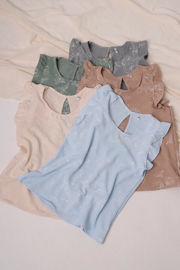 Musculosa gota cey broderie puffing "SAM"