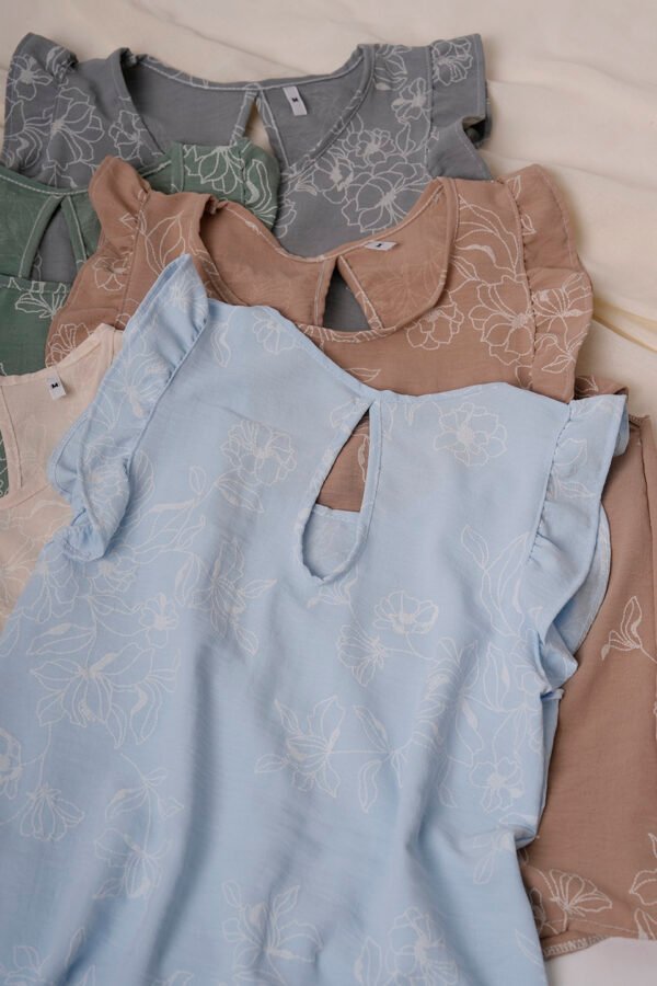 Musculosa gota cey broderie puffing "SAM"