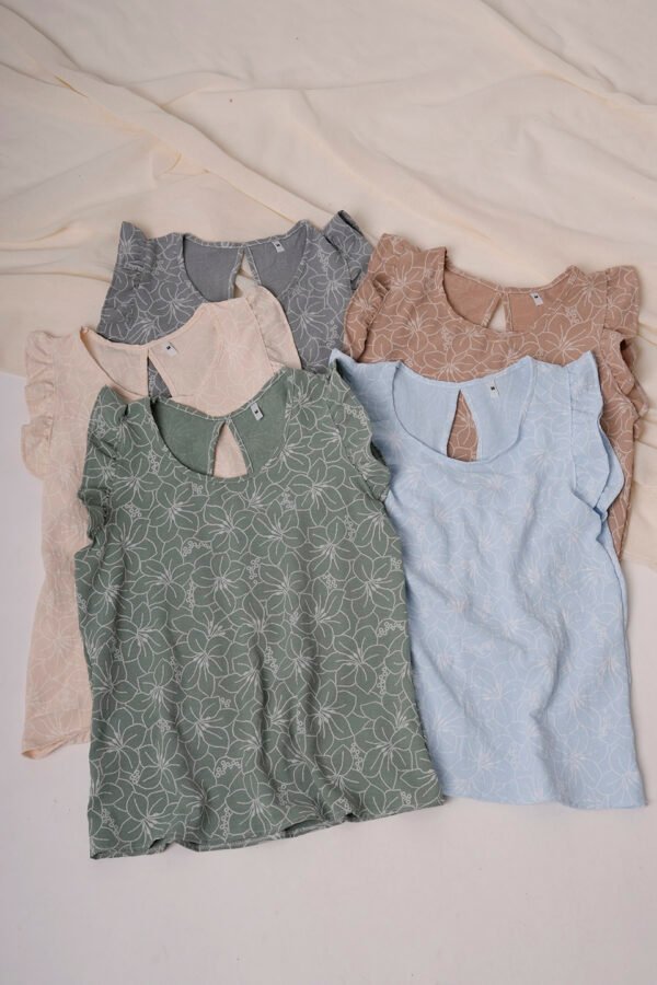 Musculosa gota cey broderie puffing "FENNY"