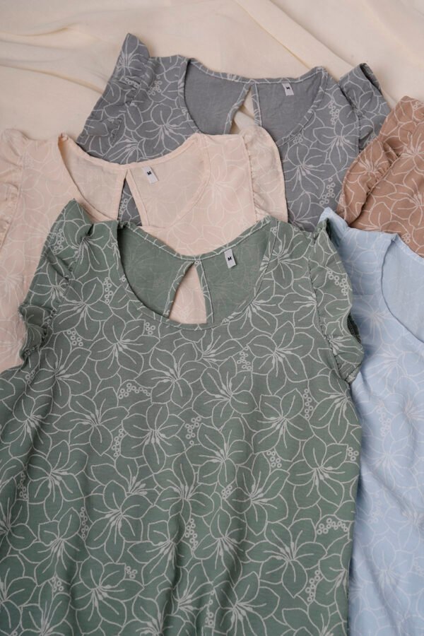 Musculosa gota cey broderie puffing "FENNY"