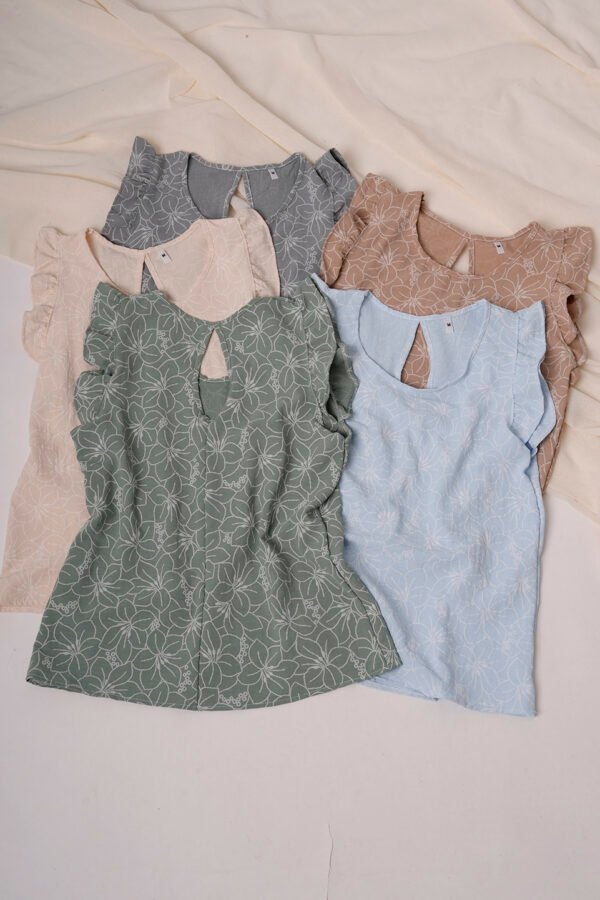Musculosa gota cey broderie puffing "FENNY"