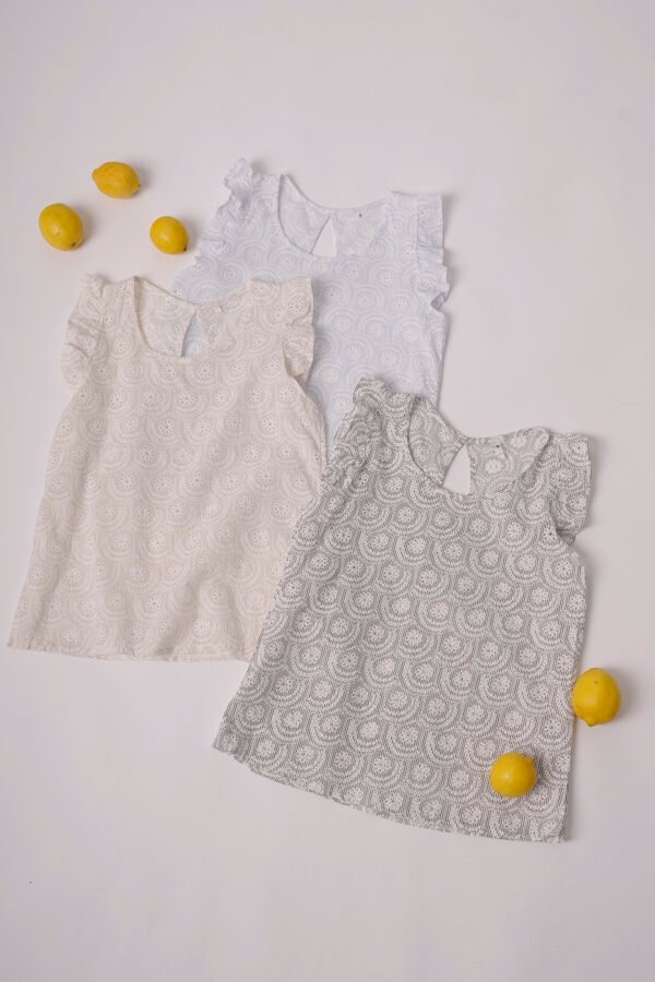 Musculosa Gota Poplin Con Broderie «FRIDA»