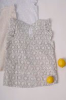 Musculosa Gota Poplin Con Broderie «FRIDA»