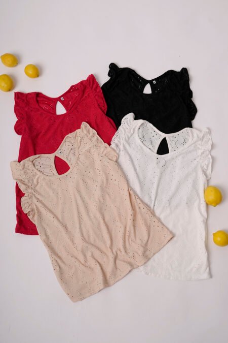 Musculosa con gota broderie punto "VIOLE"