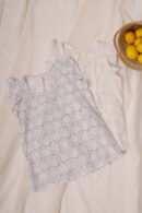 Musculosa Gota Poplin Con Broderie «FRIDA»