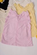 Musculosa gota con moño atras broderie punto "TERE"