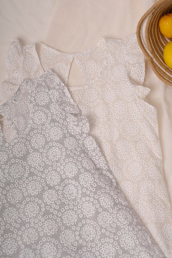 Musculosa Gota Poplin Con Broderie «FRIDA»